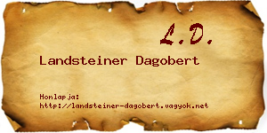 Landsteiner Dagobert névjegykártya